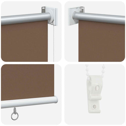 Outdoor Roller Blind UV Protection Taupe 200 x 140 cm (W x H)