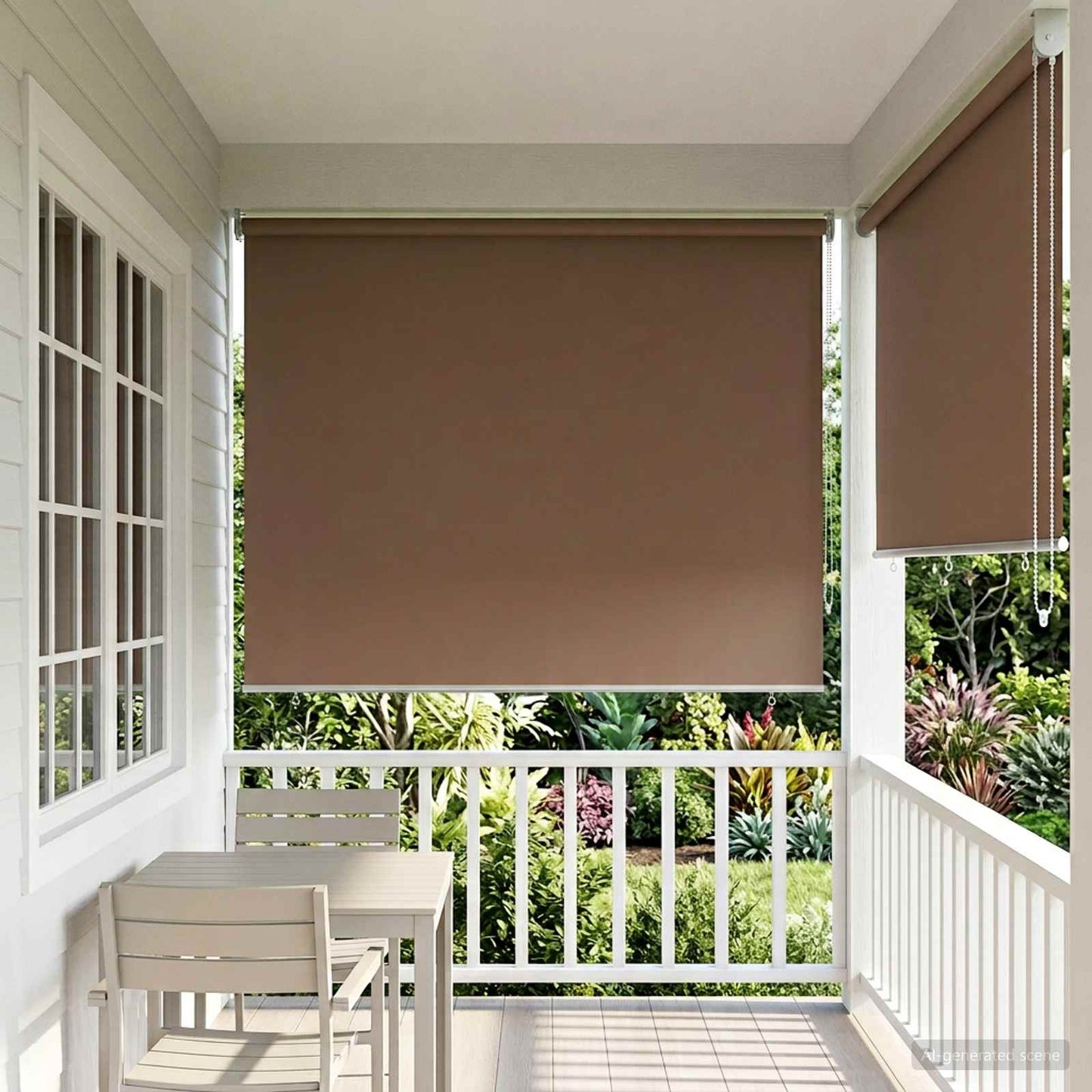 Outdoor Roller Blind UV Protection Taupe 160 x 230 cm (W x H)