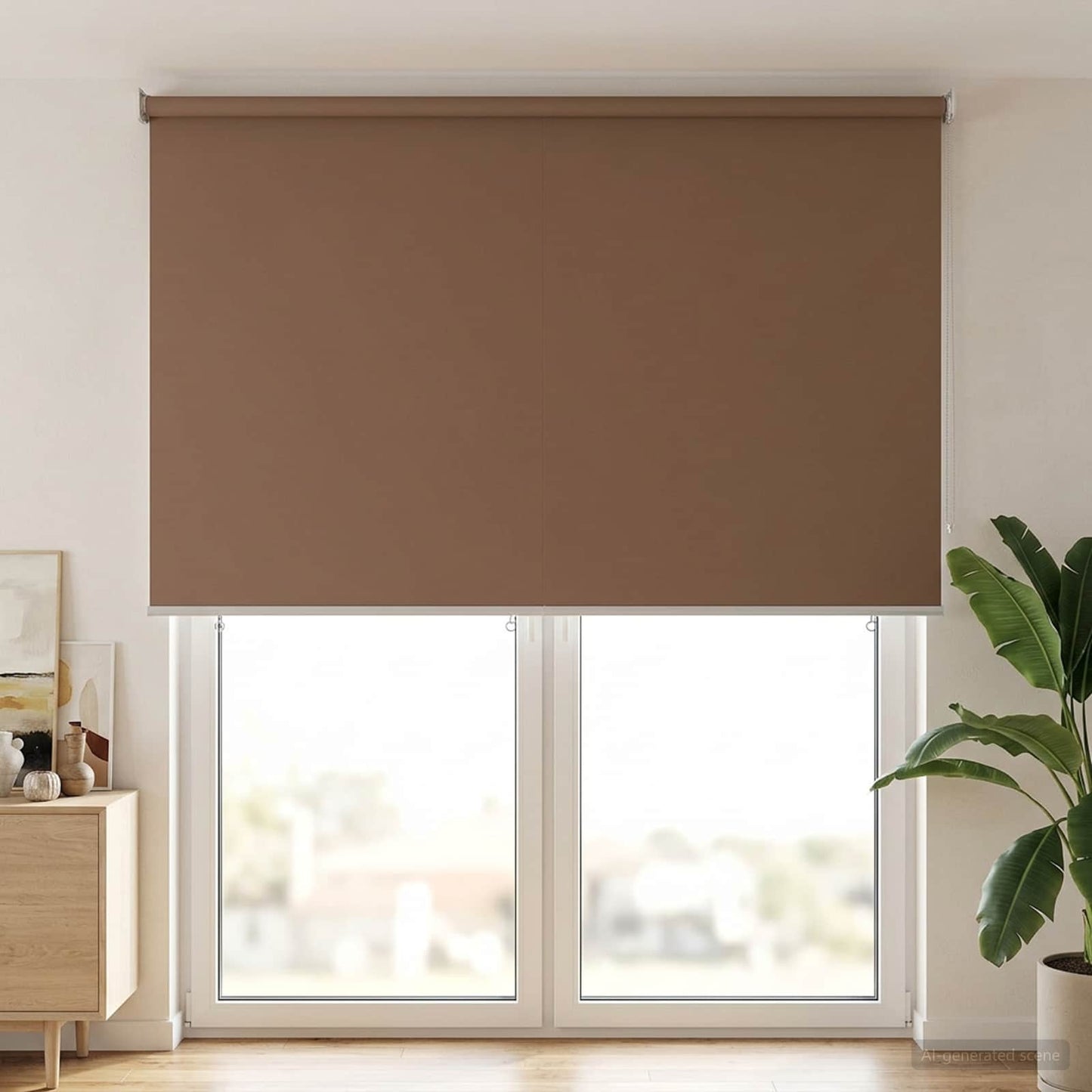 Outdoor Roller Blind UV Protection Taupe 160 x 230 cm (W x H)