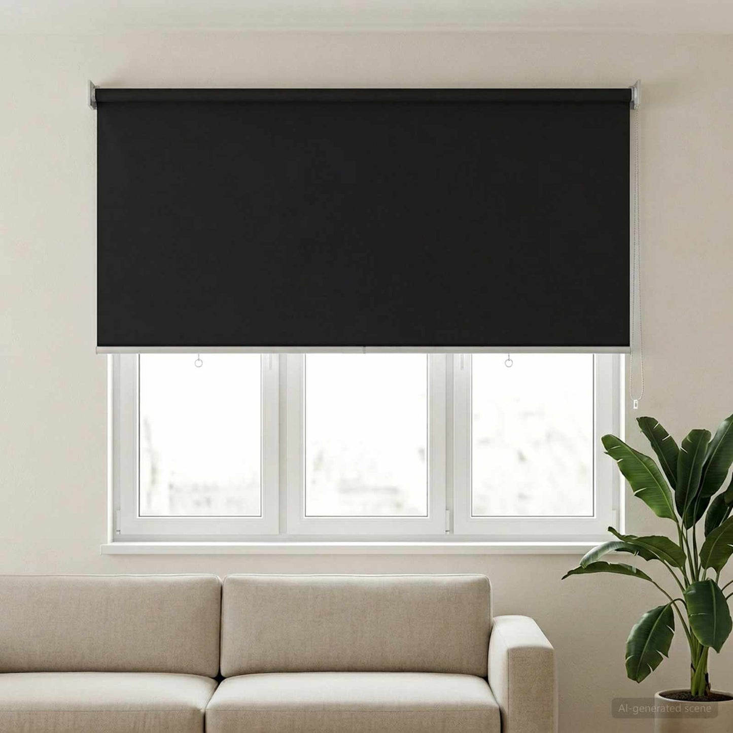 Roller Blind UV Protection Anthracite 120 x 140 cm Polyester