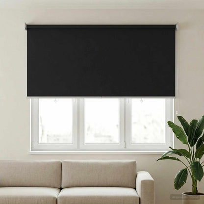 Roller Blind UV Protection Anthracite 120 x 140 cm Polyester