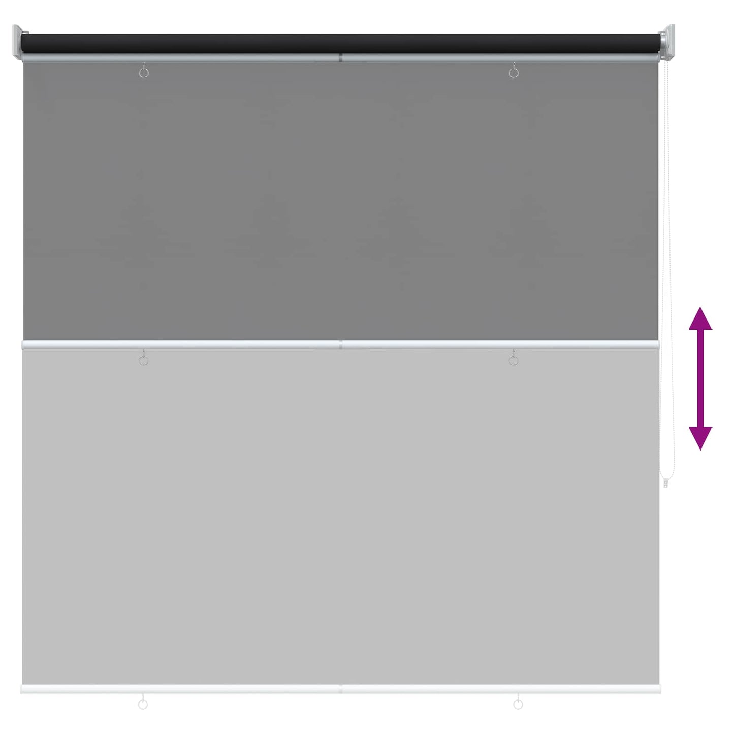 Roller Blind UV Protection Anthracite 120 x 140 cm Polyester
