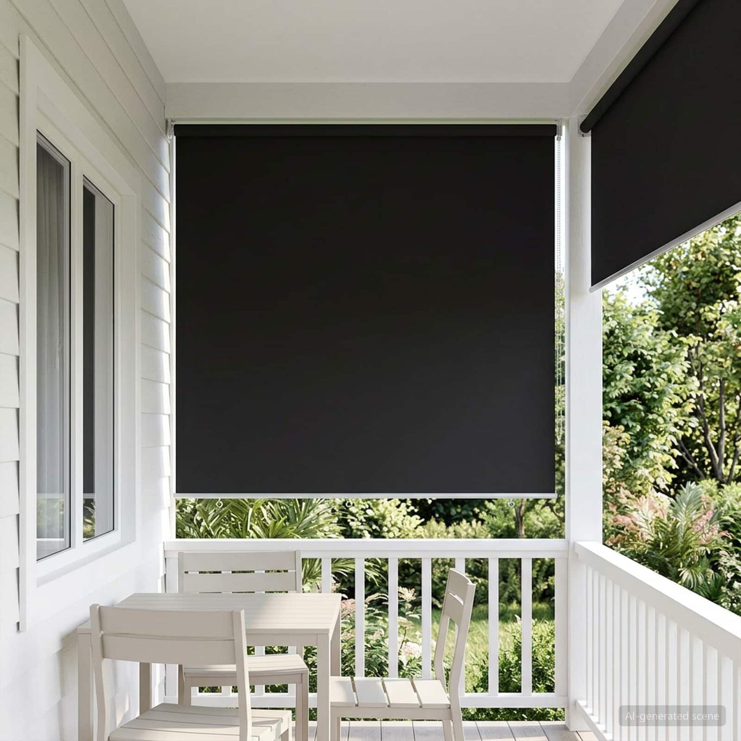Roller Blind UV Protection Anthracite 160 x 140 cm Polyester