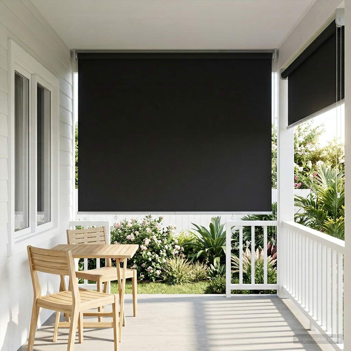Roller Blind UV Protection Anthracite 140 x 230 cm Polyester