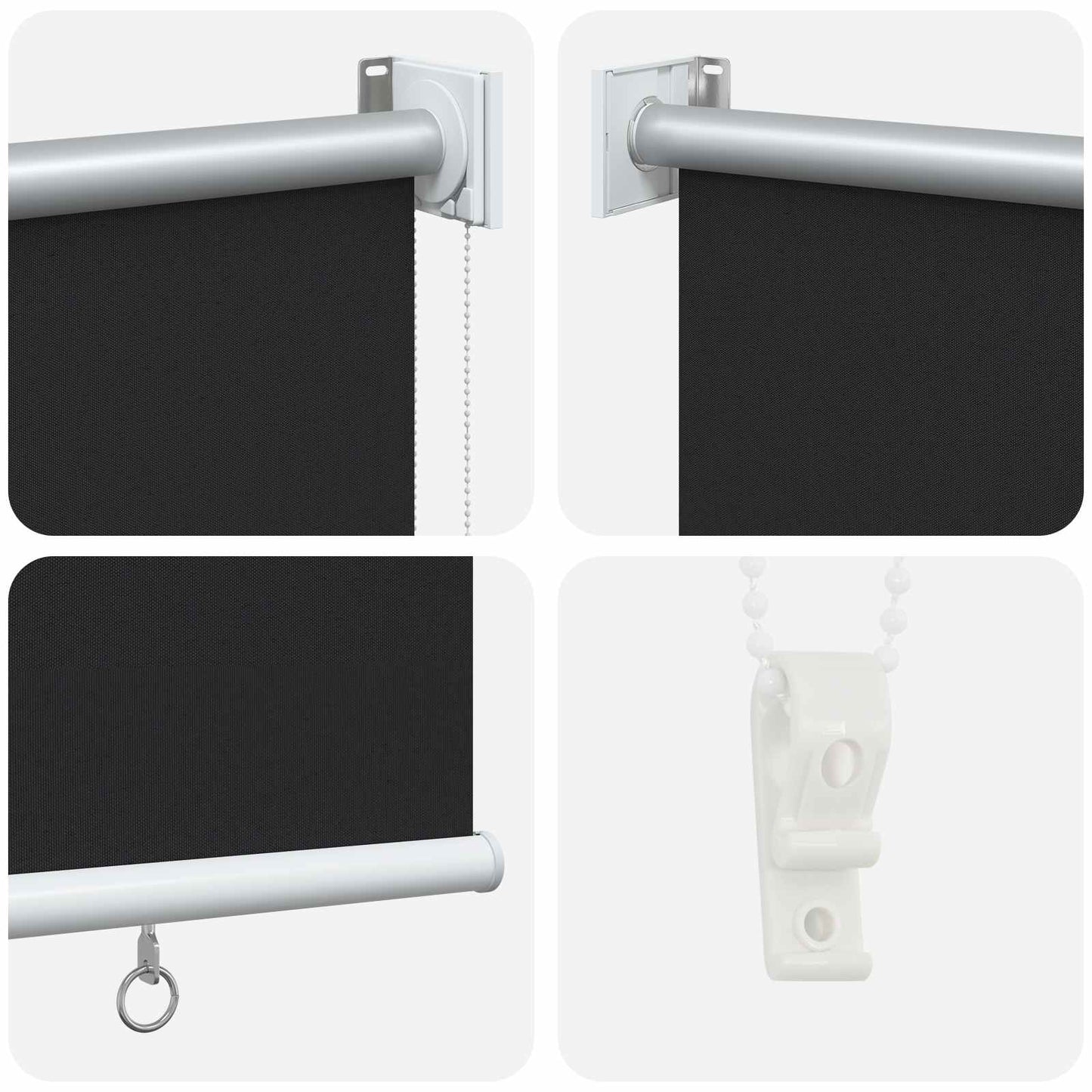Outdoor Roller Blind UV Protection Anthracite Polyester