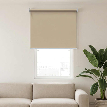 Outdoor Roller Blind UV Protection Beige 80 x 140 cm (W x H)