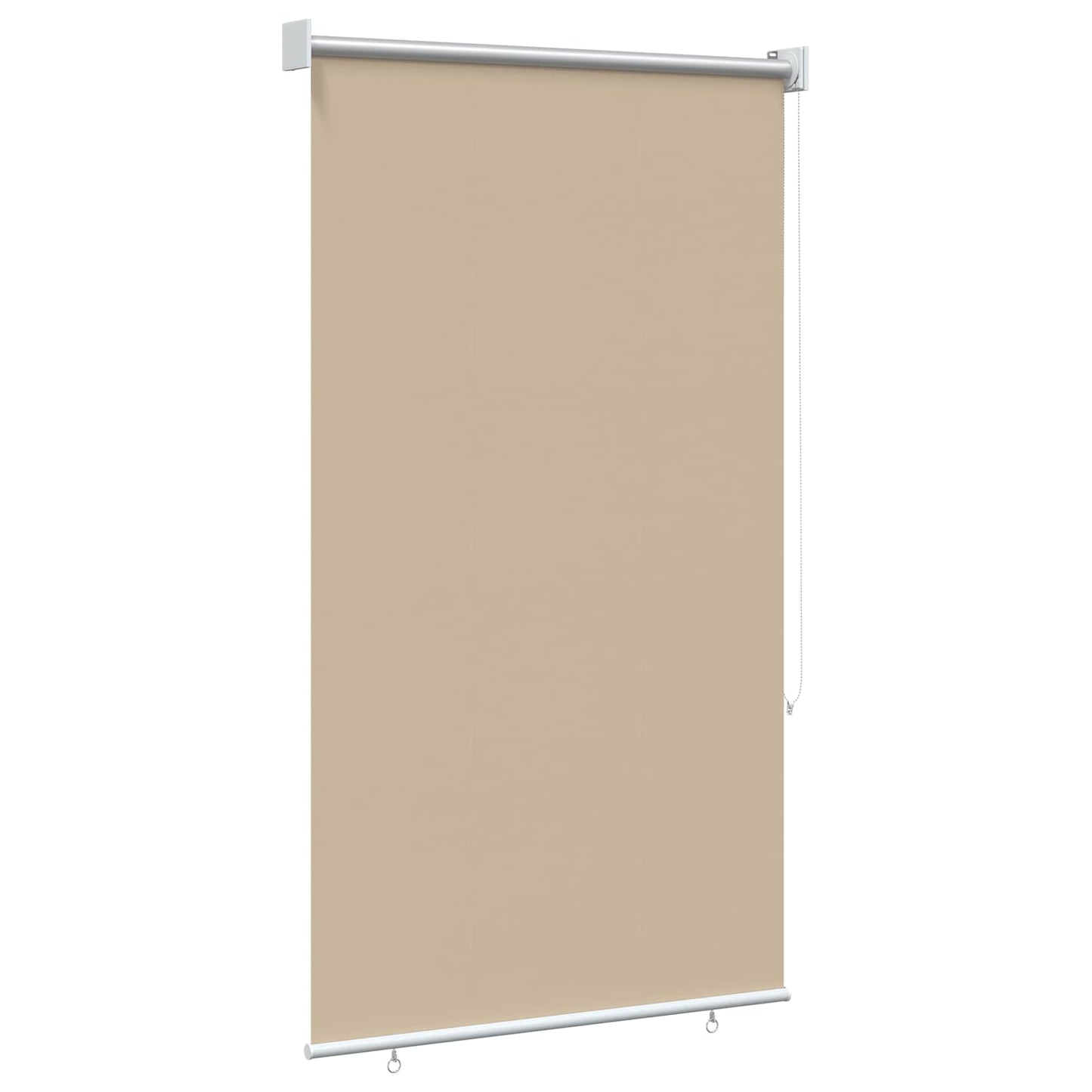 Outdoor Roller Blind UV Protection Beige 80 x 140 cm (W x H)
