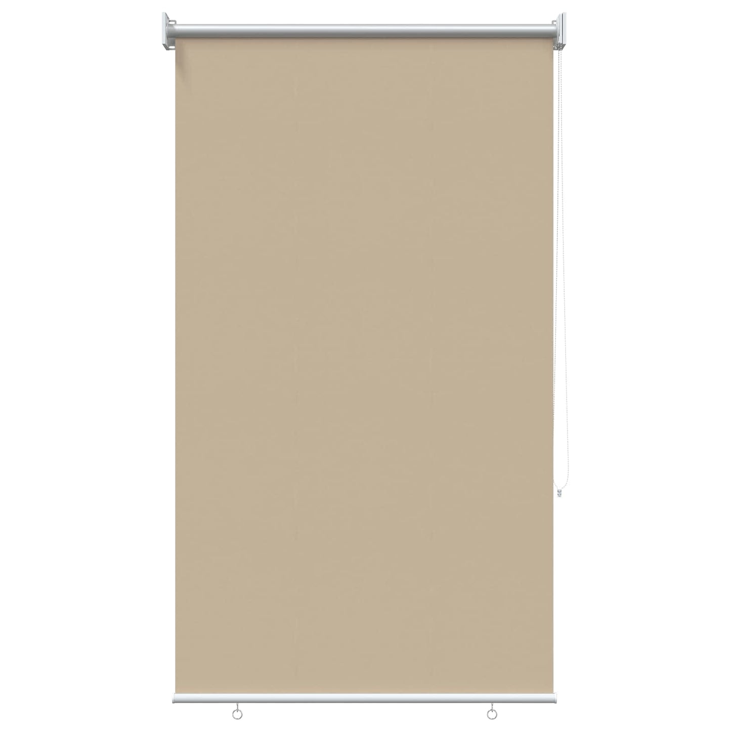 Outdoor Roller Blind UV Protection Beige 80 x 140 cm (W x H)