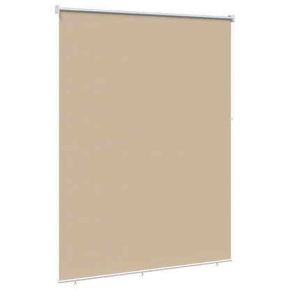 Outdoor Roller Blind UV Protection Beige 160 x 140 cm (W x H)