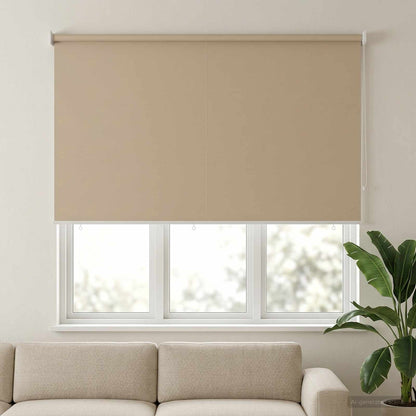 Outdoor Roller Blind UV Protection Beige 205 x 140 cm (W x H)