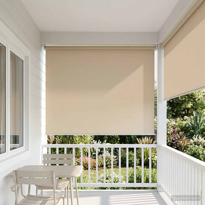 Roller Blind UV Protection Beige 120 x 230 cm Polyester