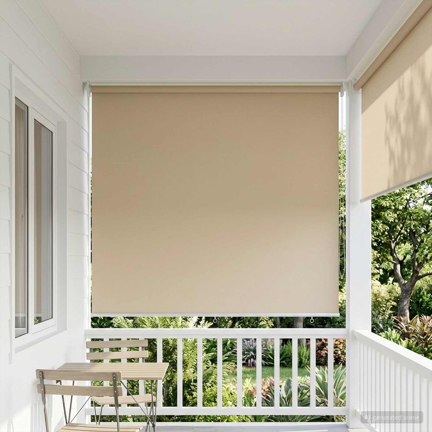 Roller Blind UV Protection Beige 180 x 230 cm Polyester