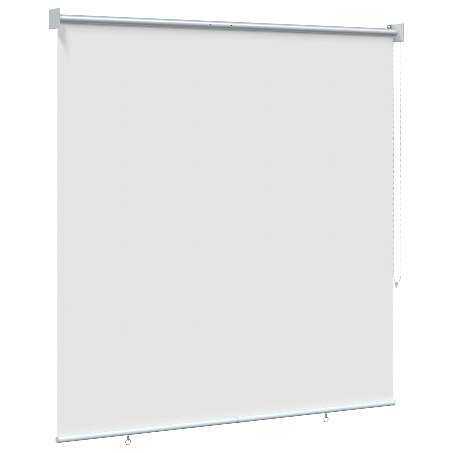 Outdoor Roller Blind UV Protection White 120 x 140 cm (W x H)