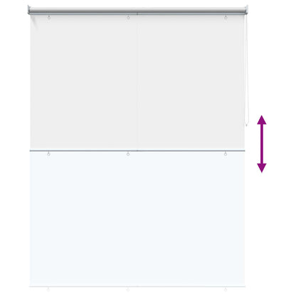 Roller Blind UV Protection White 160 x 140 cm Polyester