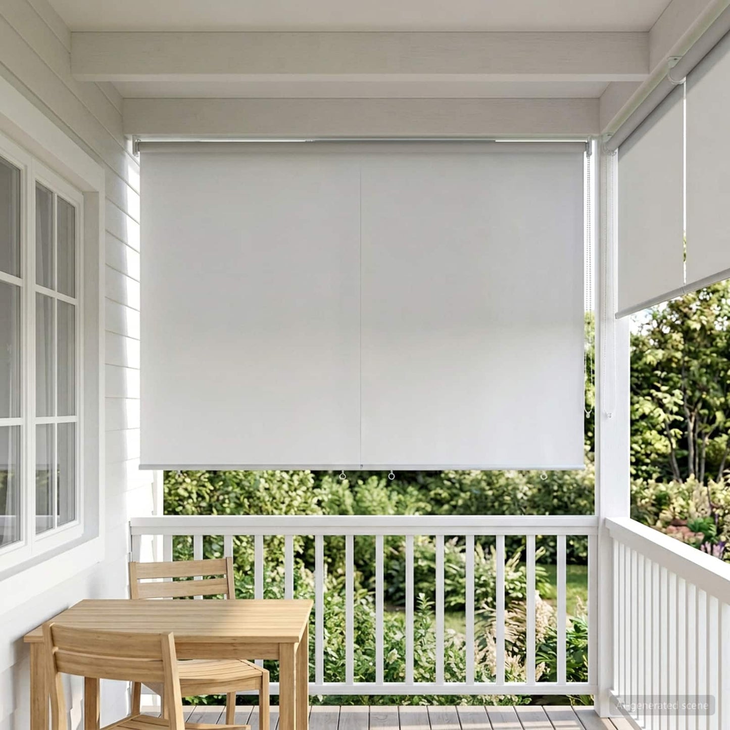 Roller Blind UV Protection White 160 x 230 cm Polyester