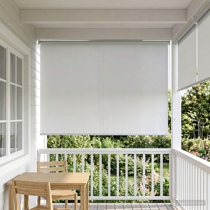 Roller Blind UV Protection White 160 x 230 cm Polyester