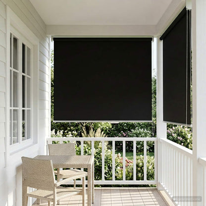 Roller Blind UV Protection Black 60 x 140 cm Polyester