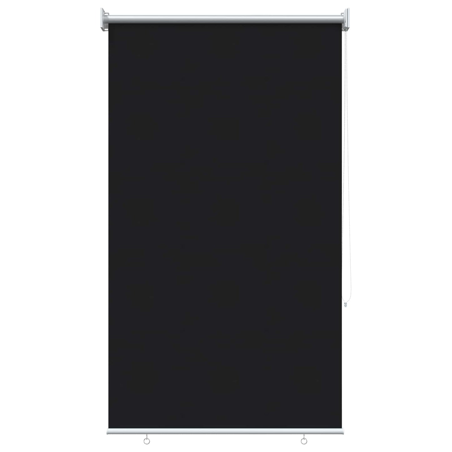 Outdoor Roller Blind UV Protection Black 80 x 140 cm (W x H)