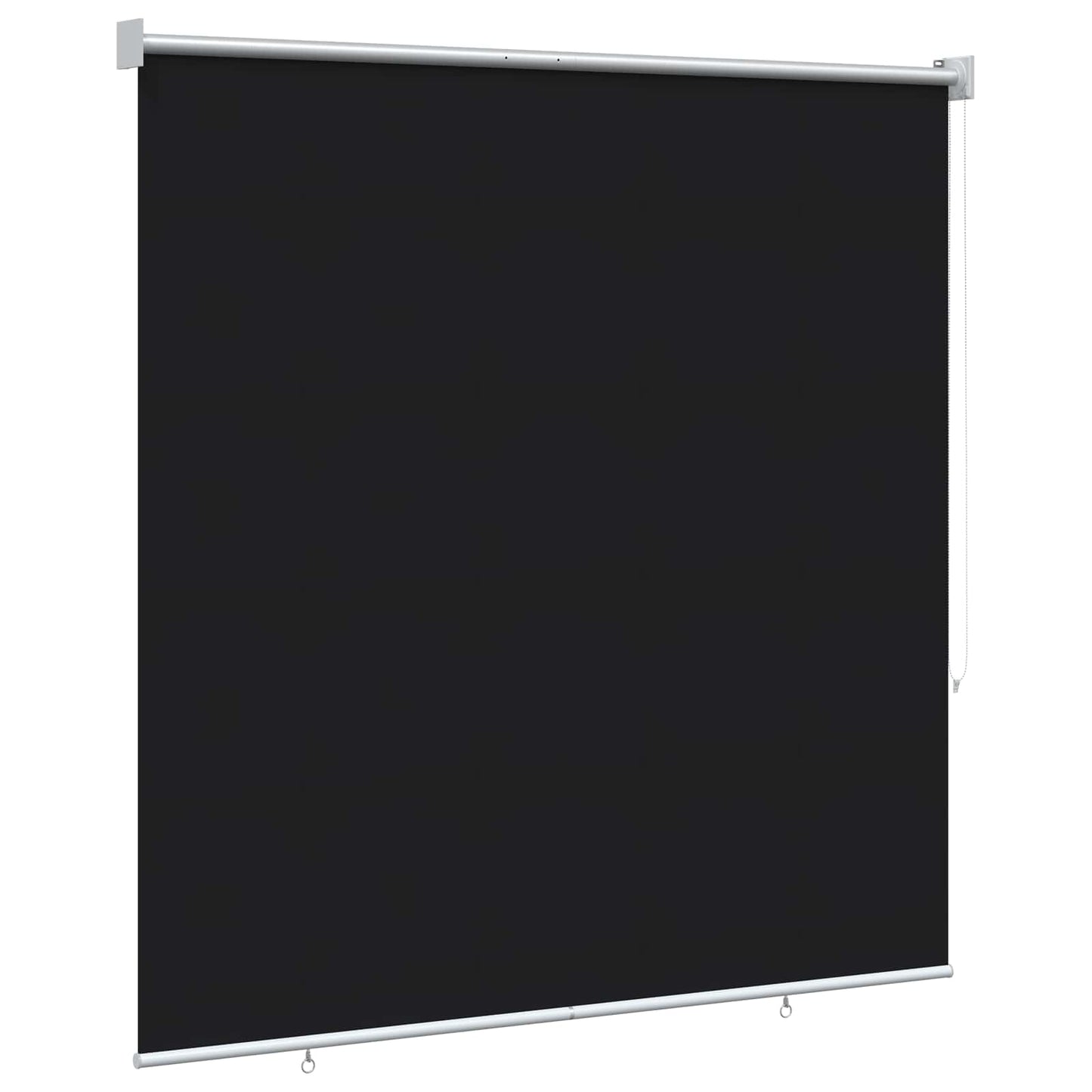 Outdoor Roller Blind UV Protection Black 120 x 140 cm (W x H)
