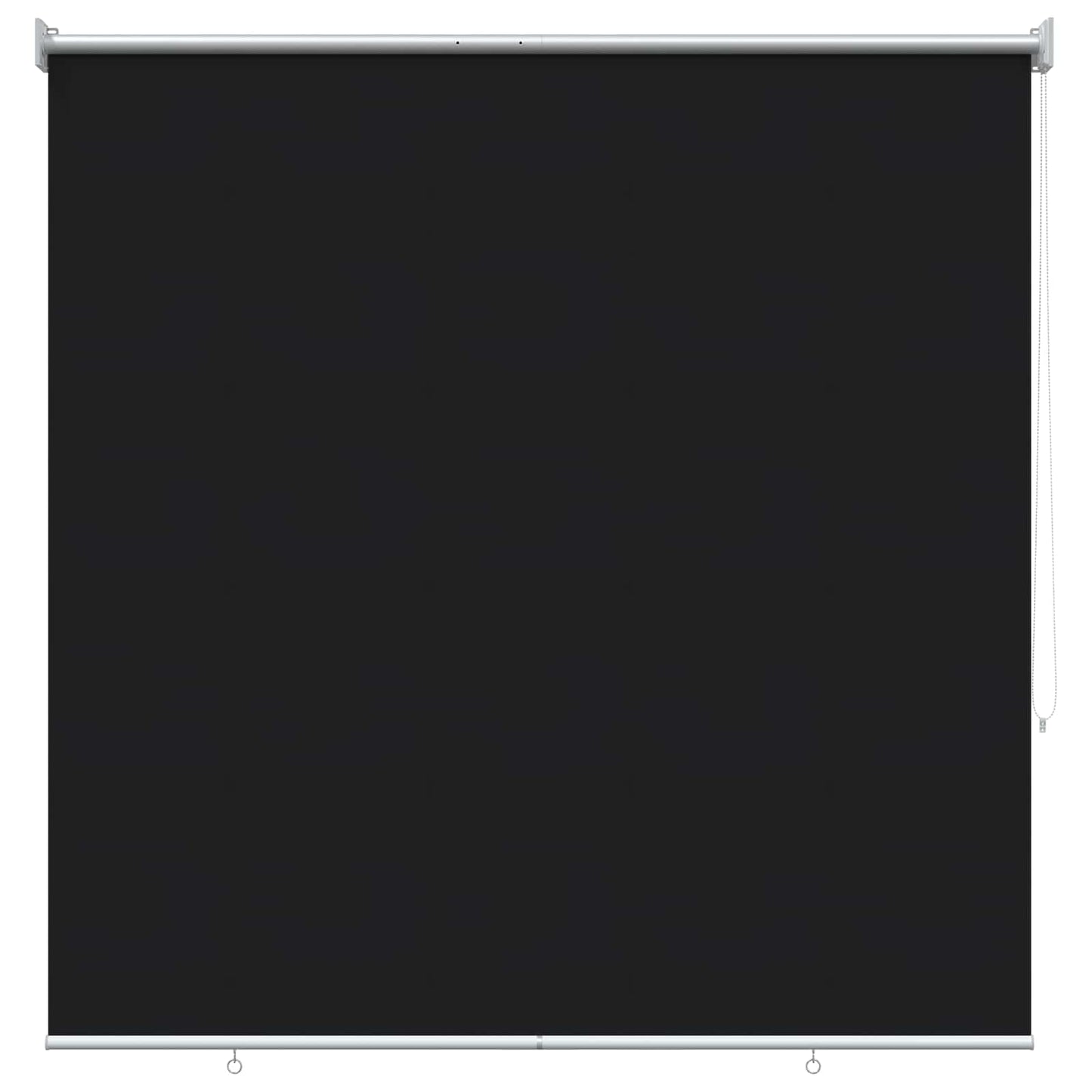 Outdoor Roller Blind UV Protection Black 120 x 140 cm (W x H)