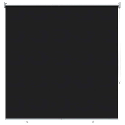 Outdoor Roller Blind UV Protection Black 120 x 140 cm (W x H)
