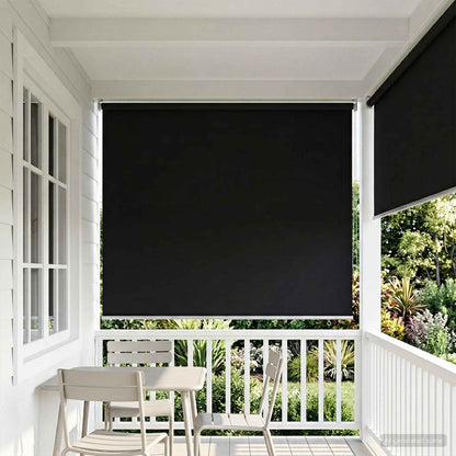 Roller Blind UV Protection Black 180 x 140 cm Polyester