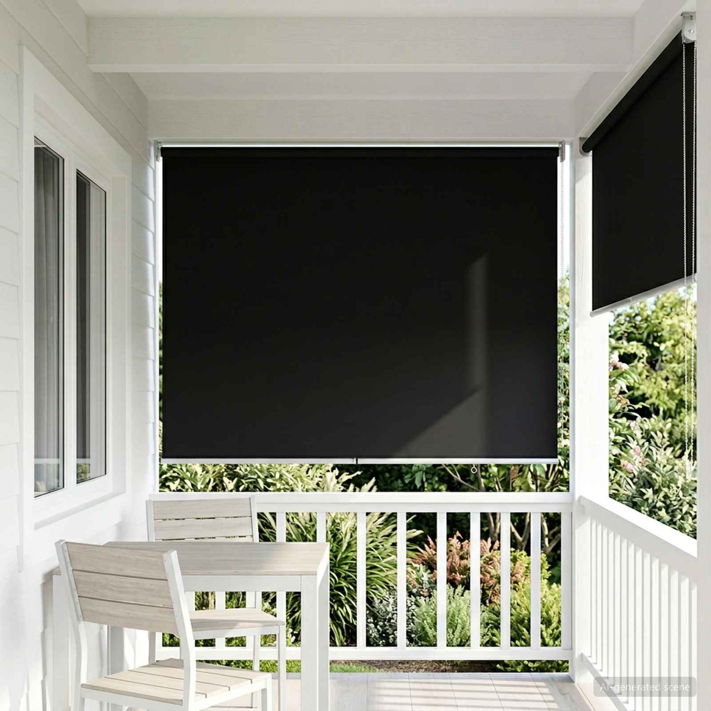 Roller Blind UV Protection Black 120 x 230 cm Polyester