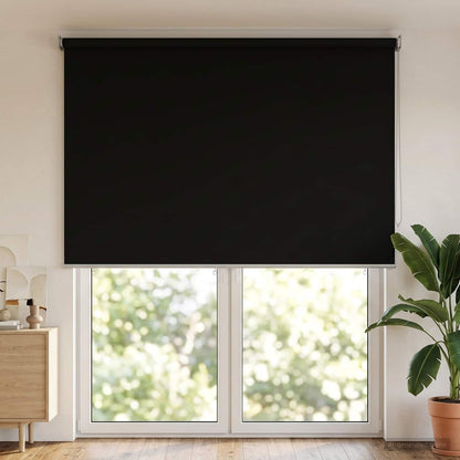 Roller Blind UV Protection Black 160 x 230 cm Polyester