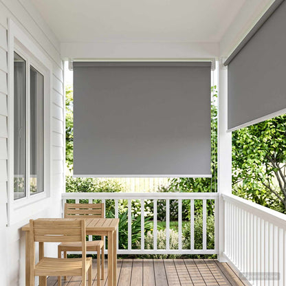 Roller Blind UV Protection Light Grey 80 x 140 cm Polyester
