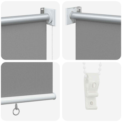 Outdoor Roller Blind UV Protection Light Grey Polyester
