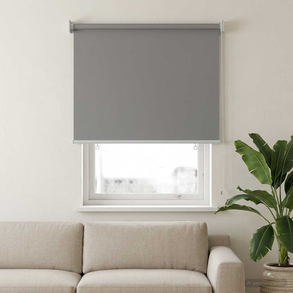 Outdoor Roller Blind UV Protection Light Grey Polyester