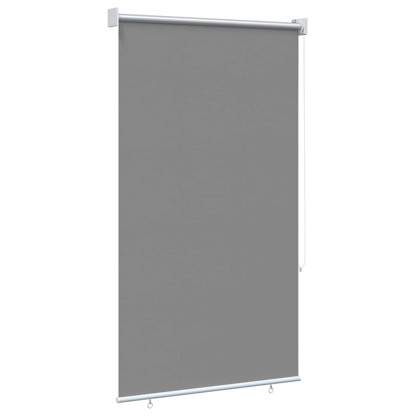 Outdoor Roller Blind UV Protection Light Grey Polyester