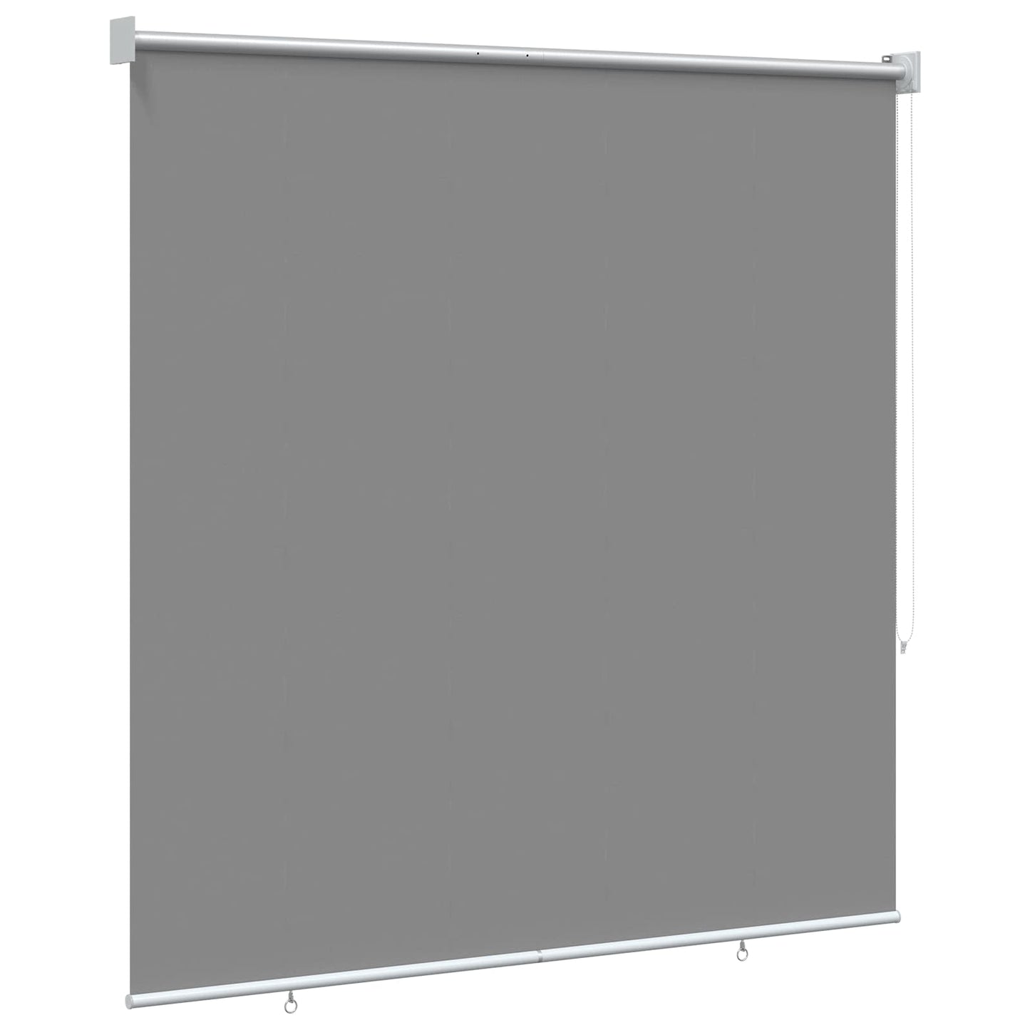 Outdoor Roller Blind UV Protection Light Grey Polyester