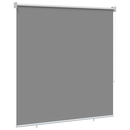 Outdoor Roller Blind UV Protection Light Grey Polyester