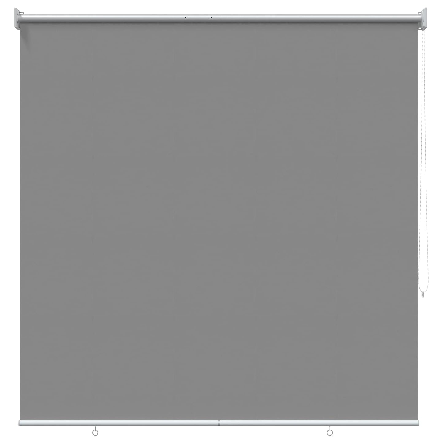 Outdoor Roller Blind UV Protection Light Grey Polyester