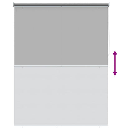Roller Blind UV Protection Light Grey 160 x 140 cm Polyester