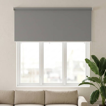 Roller Blind UV Protection Light Grey 180 x 140 cm Polyester