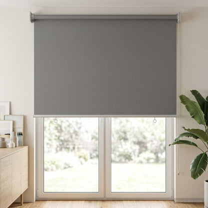 Roller Blind UV Protection Light Grey 80 x 230 cm Polyester