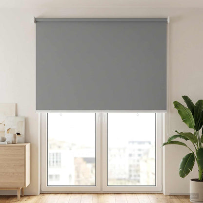 Roller Blind UV Protection Light Grey 140 x 230 cm Polyester