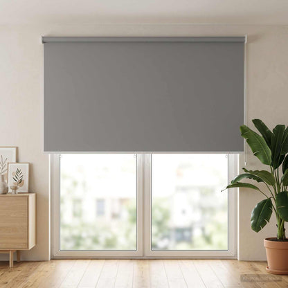 Roller Blind UV Protection Light Grey 160 x 230 cm Polyester