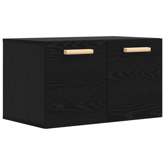 Wall Cabinet Black oak 60 x 36.5 x 35 cm Engineered Wood