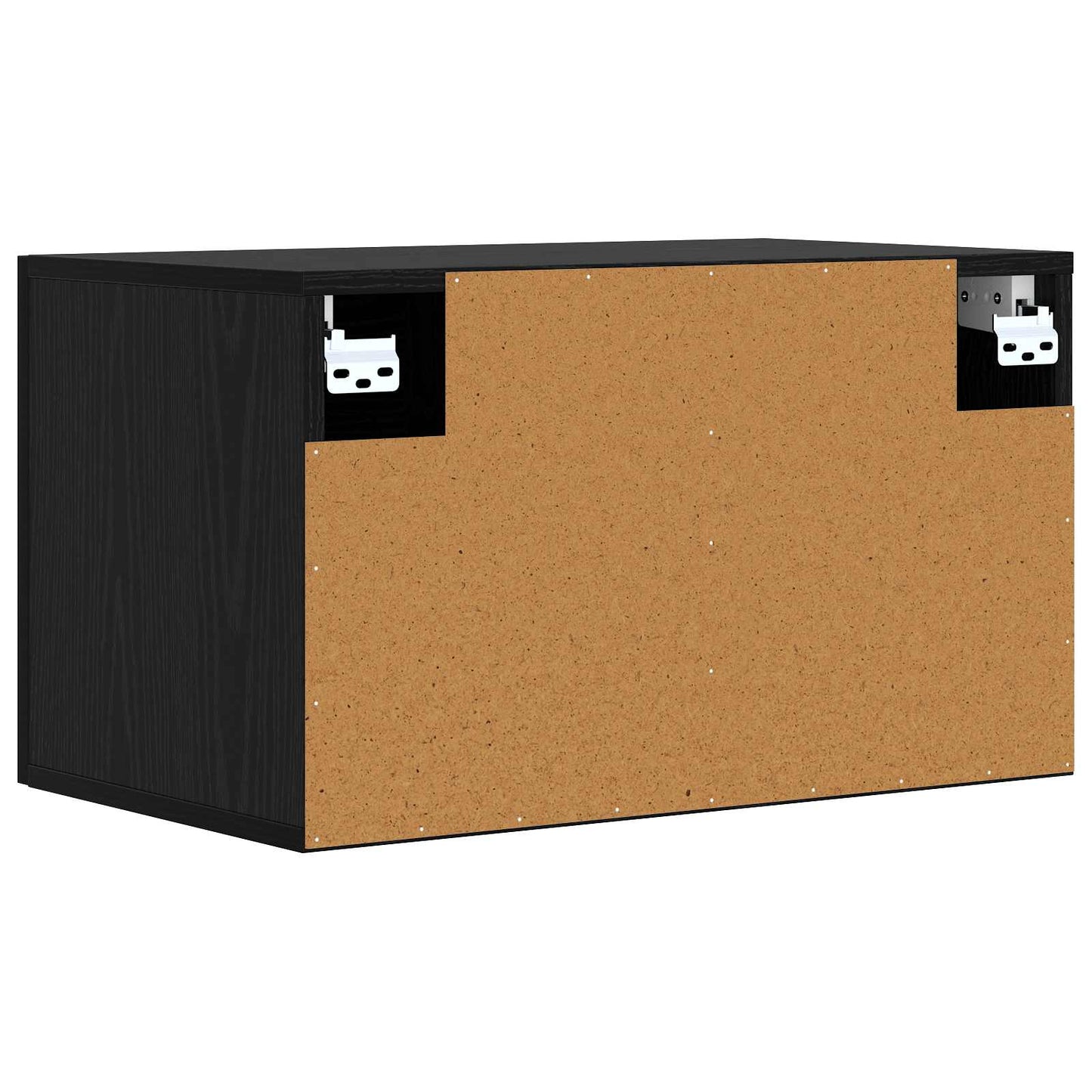 Wall Cabinet Black oak 60 x 36.5 x 35 cm Engineered Wood