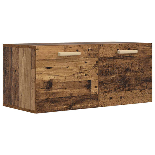 Wall Cabinet Wall-Mounted Old wood 80 x 36.5 x 35 cm