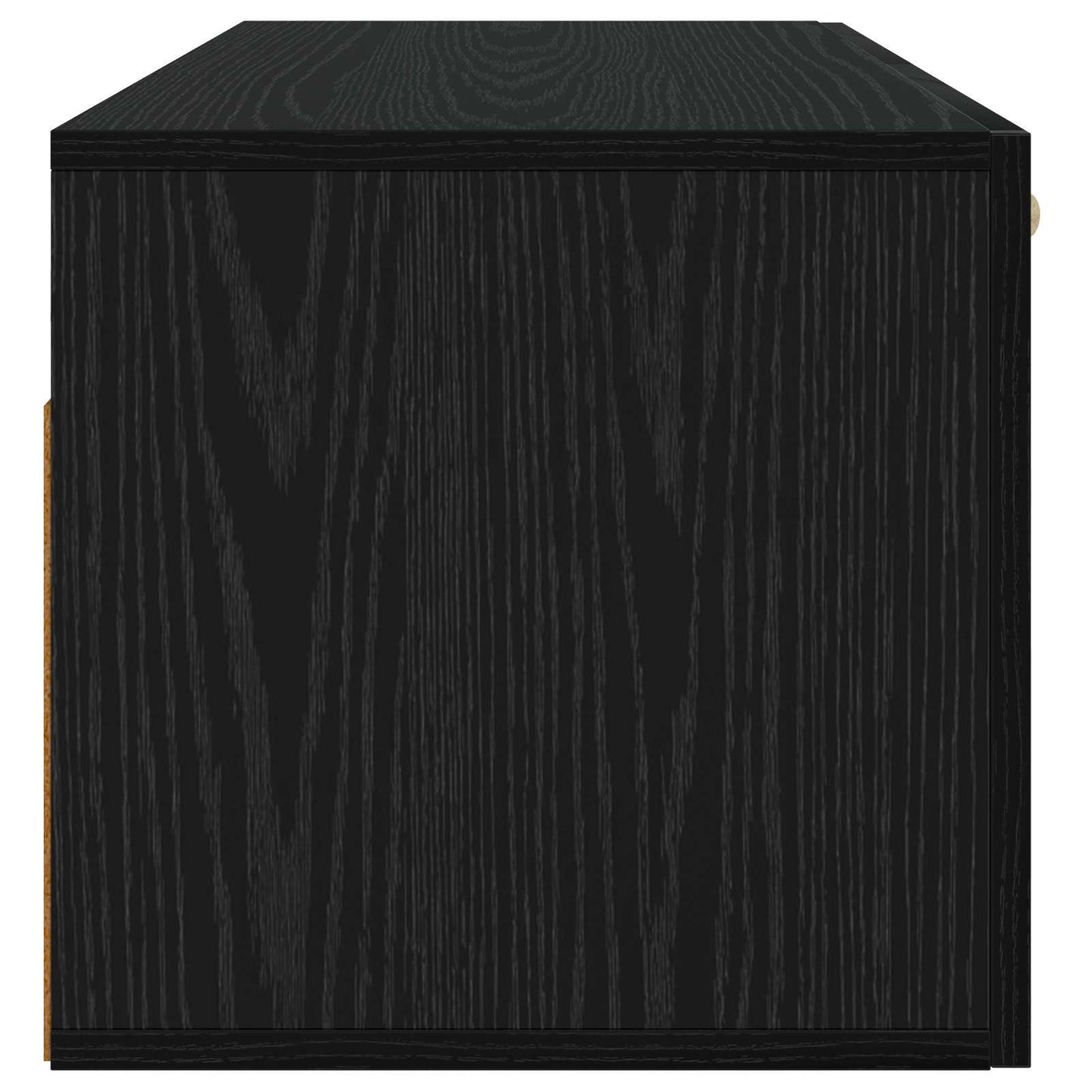 Wall Cabinet Wall-Mounted Black oak 80 x 36.5 x 35 cm