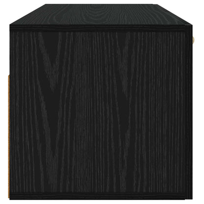 Wall Cabinet Wall-Mounted Black oak 80 x 36.5 x 35 cm