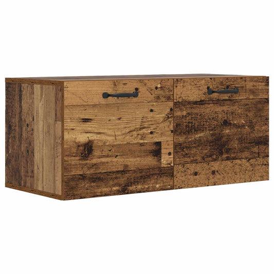 Wall Cabinet Wall-Mounted Old wood 80 x 36.5 x 35 cm