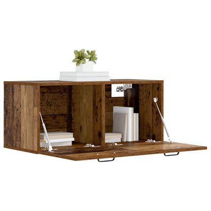 Wall Cabinet Wall-Mounted Old wood 80 x 36.5 x 35 cm
