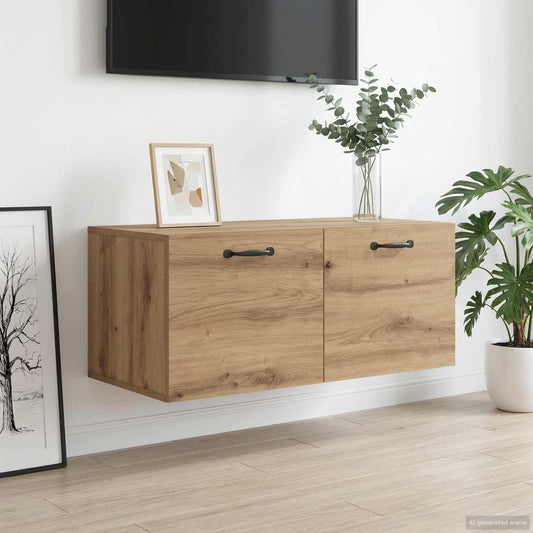 Wall Cabinet Wall-Mounted Artisan oak 80 x 36.5 x 35 cm