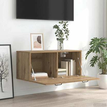 Wall Cabinet Wall-Mounted Artisan oak 80 x 36.5 x 35 cm