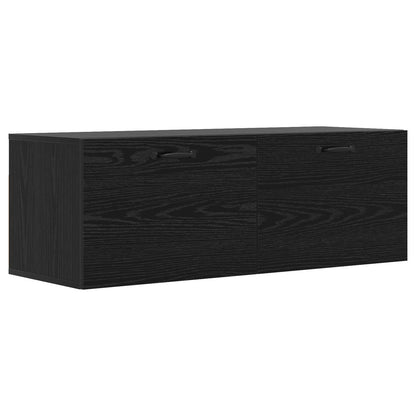 Wall Cabinet Black oak 100 x 36.5 x 35 cm Engineered Wood